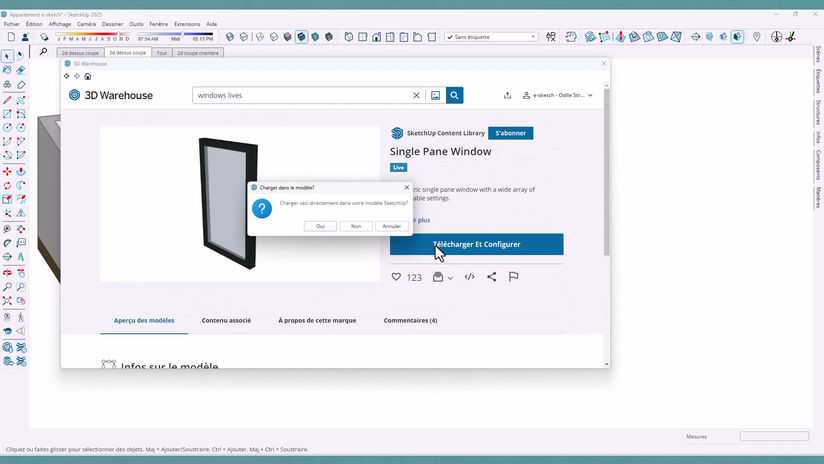 11. Importer et utiliser des composants Live (portes et fenêtres)